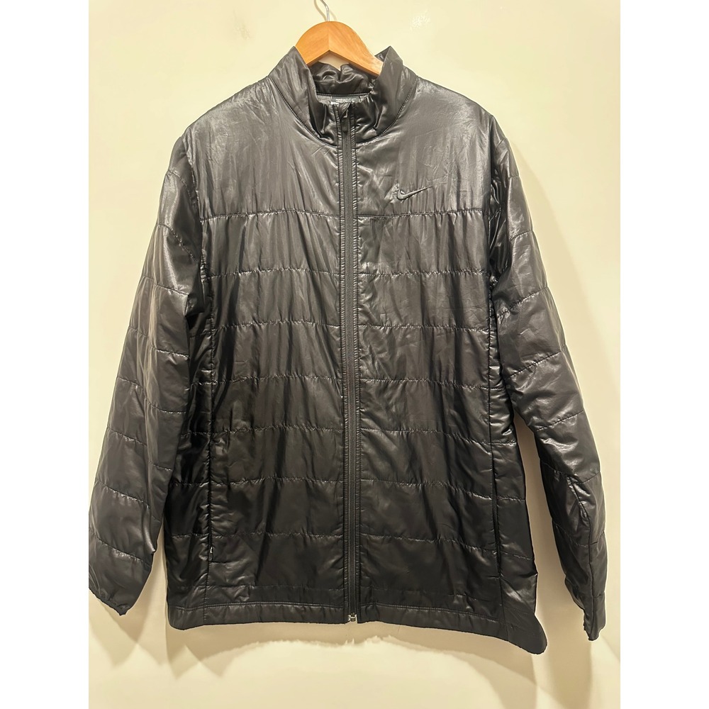 Nike Golf Mens Aeroloft Quilted Full Zip Jacket Black XL